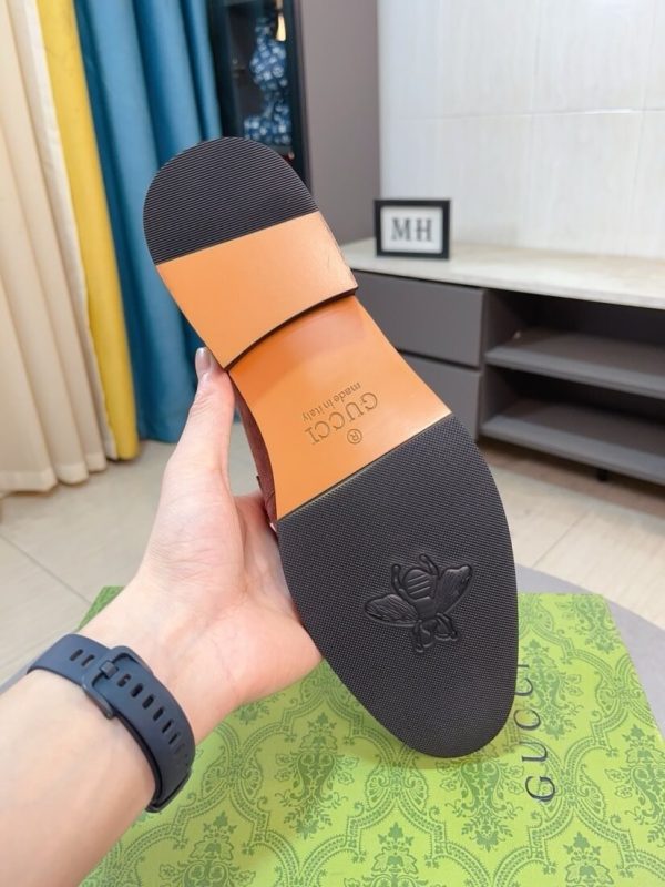 Gucci Jordy Monogram suede bit loafers