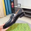 Gucci Jordy Monogram suede bit loafers