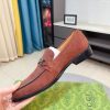 Gucci Jordy Monogram suede bit loafers
