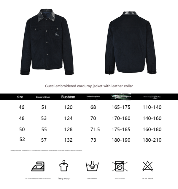 Gucci Men's Velvet Corduroy Jacket With Double G- Red