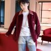 Gucci Men's Velvet Corduroy Jacket With Double G- Red