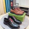 Gucci Men's William leather cap-toe derby (1) Gucci Men's William leather cap-toe derby