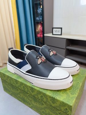 Gucci Moschino Kids Teddy Bear leather sneakers