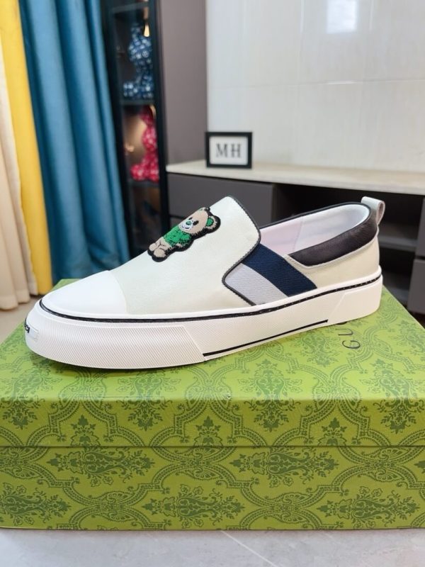 Gucci Moschino Kids Teddy Bear leather sneakers (9) Gucci Moschino Kids Teddy Bear leather sneakers