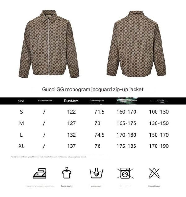 Gucci Reversible GG Harrington zip-up Jacket- Beige (11) Gucci Reversible GG Harrington zip-up Jacket- Beige