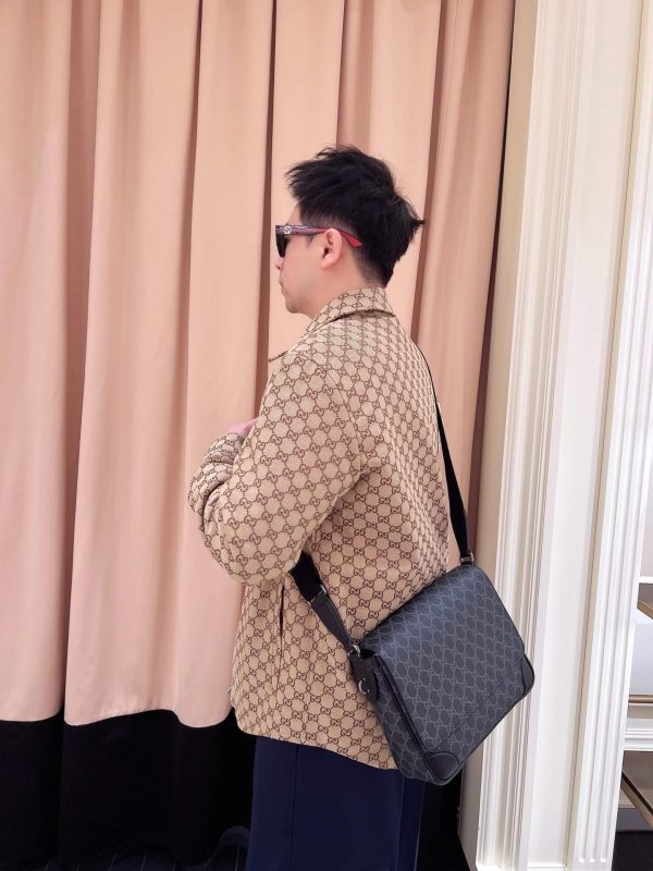 Gucci Reversible GG Harrington zip-up Jacket- Beige (2) Gucci Reversible GG Harrington zip-up Jacket- Beige