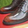 Gucci men's leather derby shoes