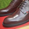 Gucci men's leather derby shoes