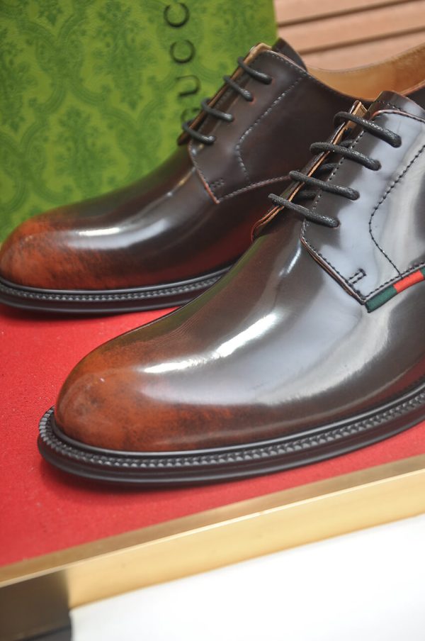 Gucci men's leather derby shoes