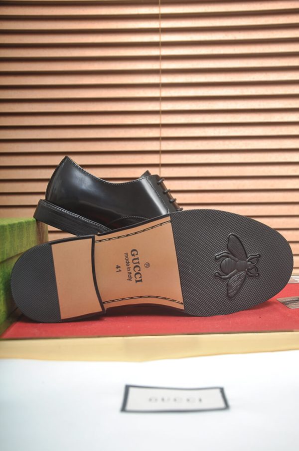 Gucci men's leather derby shoes