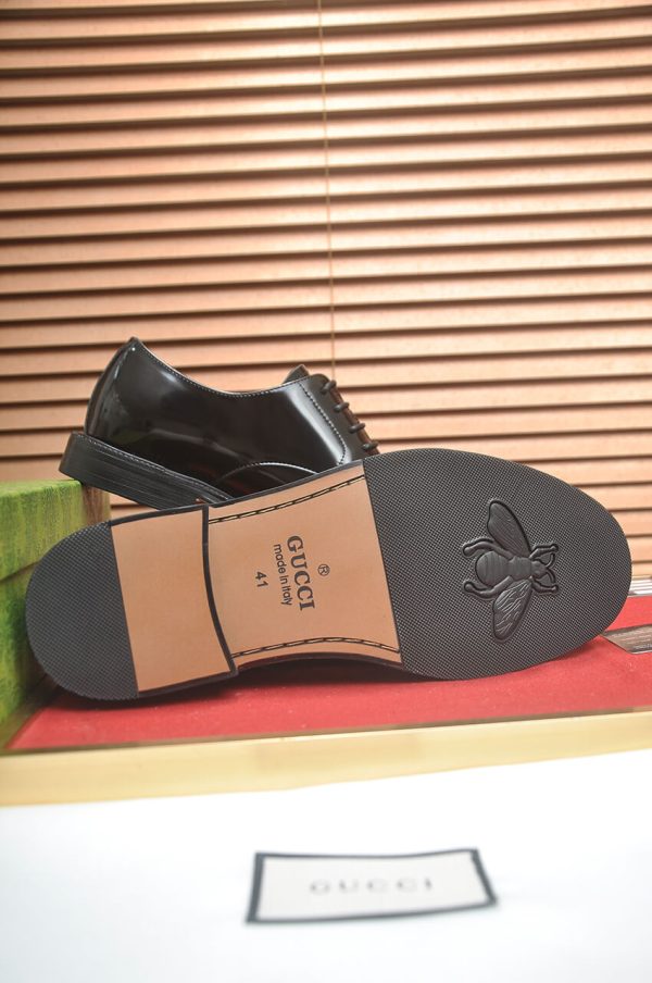 Gucci men's leather derby shoes