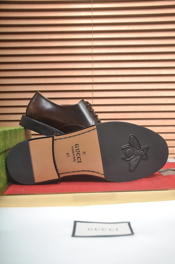 Gucci men's leather derby shoes