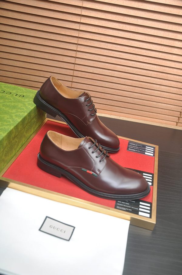 Gucci men's leather derby shoes