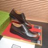 Gucci men's leather derby shoes
