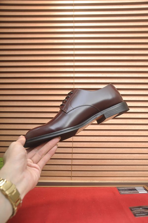Gucci men's leather derby shoes