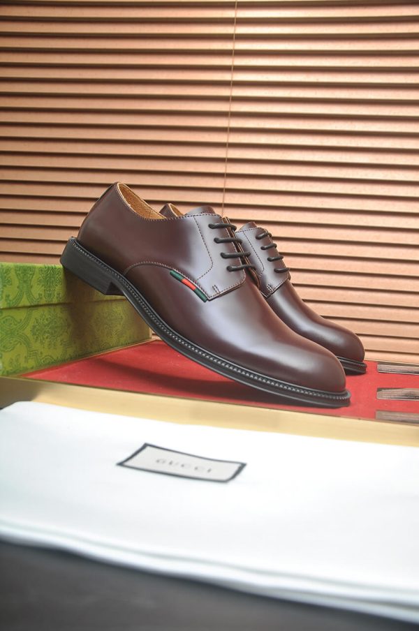 Gucci men's leather derby shoes