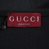 Gucci monogram-patterned crystal zip-up sweatshirt- Black