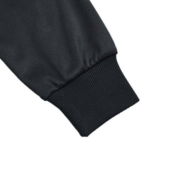 Gucci monogram-patterned crystal zip-up sweatshirt- Black