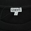 Loewe Anagram Embroidered Crew Neck Sweatshirt- Black
