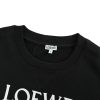 Loewe Anagram Embroidered Crew Neck Sweatshirt- Black