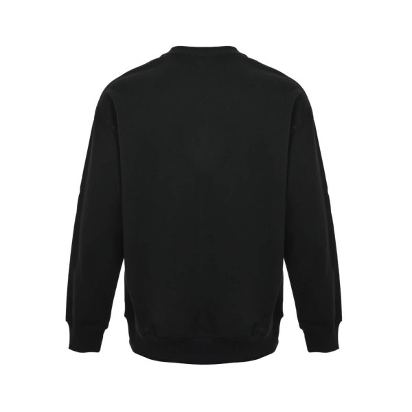 Loewe Anagram Embroidered Crew Neck Sweatshirt- Black