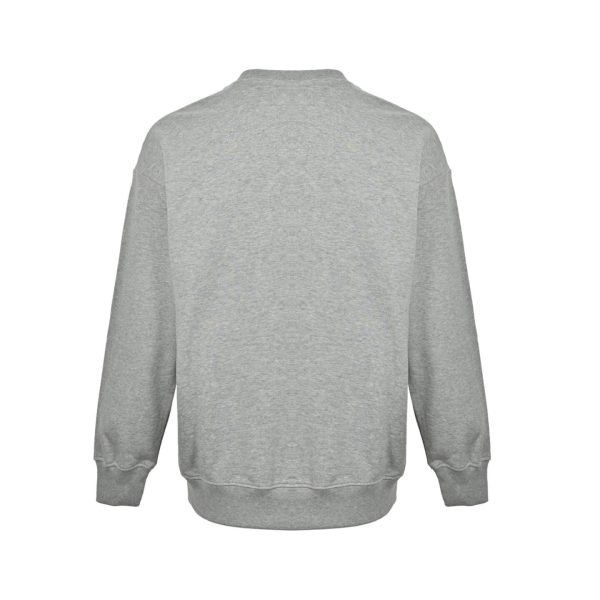 Loewe Anagram Embroidered Crew Neck Sweatshirt- Grey (7) Loewe Anagram Embroidered Crew Neck Sweatshirt- Grey