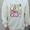 Loewe Anagram Tassel Color Block Crew Neck Sweatshirt- Beige (1) Loewe Anagram Tassel Color Block Crew Neck Sweatshirt- Beige