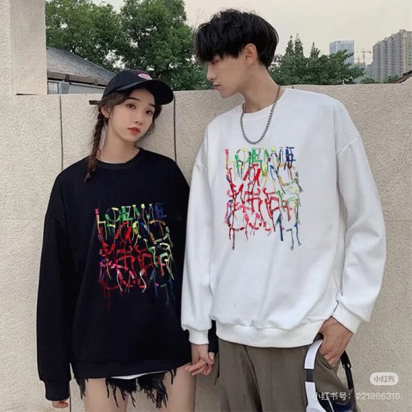 Loewe Anagram Tassel Color Block Crew Neck Sweatshirt- Beige (6) Loewe Anagram Tassel Color Block Crew Neck Sweatshirt- Beige