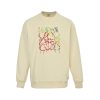 Loewe Anagram Tassel Color Block Crew Neck Sweatshirt- Beige (7) Loewe Anagram Tassel Color Block Crew Neck Sweatshirt- Beige