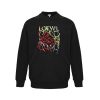 Loewe Anagram Tassel Color Block Crew Neck Sweatshirt- Black