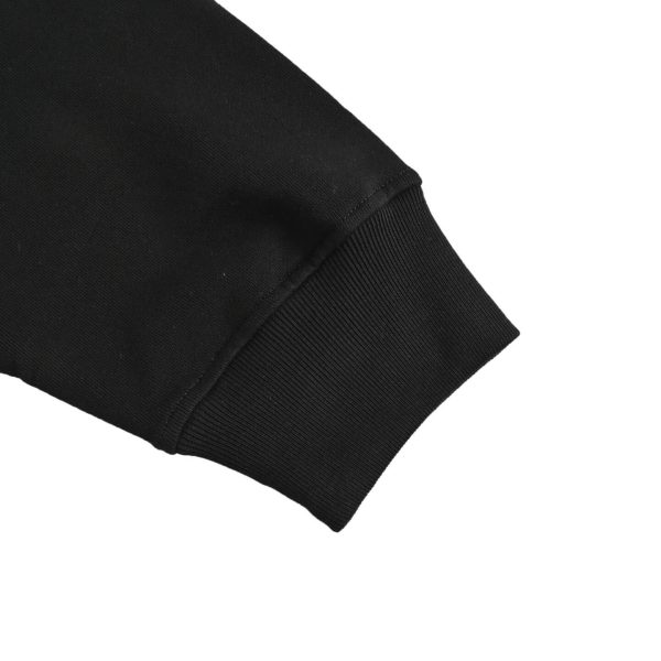 Loewe Anagram Tassel Color Block Crew Neck Sweatshirt- Black