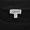Loewe Anagram Tassel Color Block Crew Neck Sweatshirt- Black