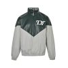 Louis Vuitton Graphic Leather Mix Tracktop- Grey-Green (12) Louis Vuitton Graphic Leather Mix Tracktop Jacket- Grey-Green