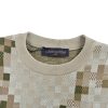 Louis Vuitton Graphic Snake Mosaic Jacquard Sweater- Beige