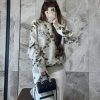 Louis Vuitton Graphic Snake Mosaic Jacquard Sweater- Beige