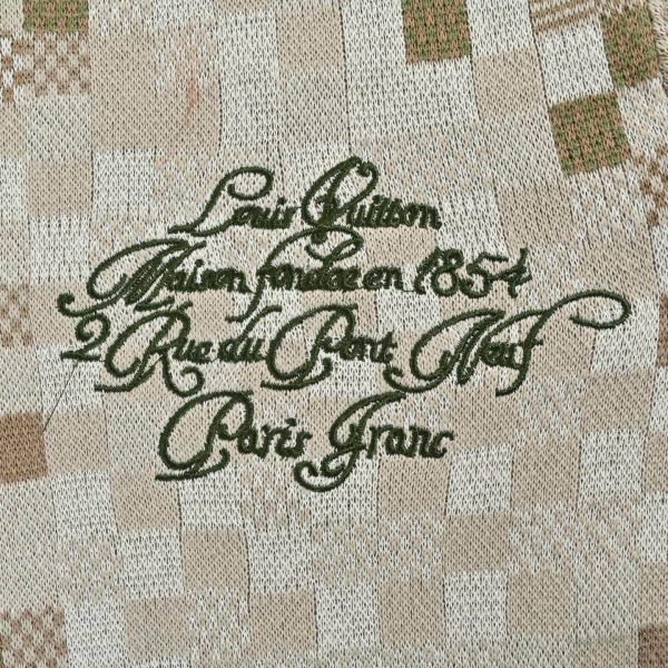 Louis Vuitton Graphic Snake Mosaic Jacquard Sweater- Beige