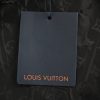 Louis Vuitton Leather Patch Fleece Blouson Jacket- Navy Blue