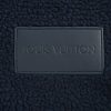 Louis Vuitton Leather Patch Fleece Blouson Jacket- Navy Blue