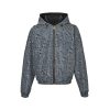 Louis Vuitton Monogram Reversible Hooded Jacket- Dark Gray
