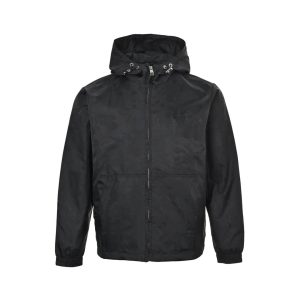 Louis Vuitton Nylon Windbreaker Jacket- Black