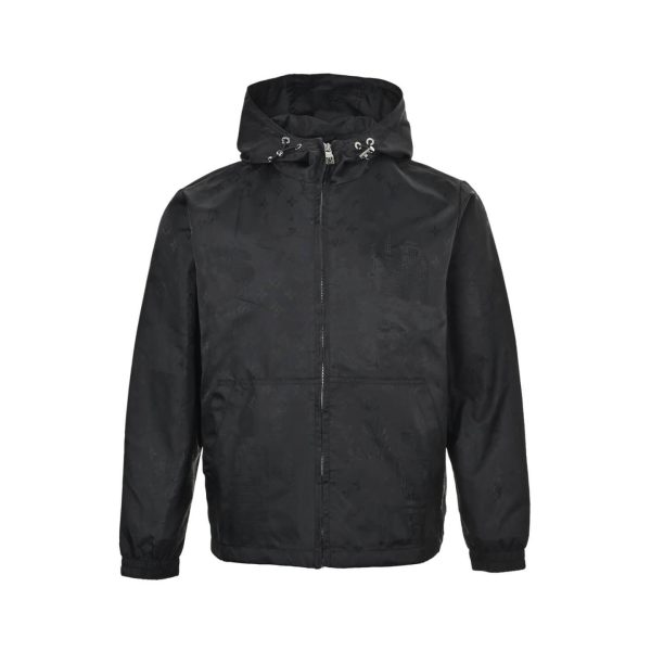 Louis Vuitton Nylon Windbreaker Jacket- Black