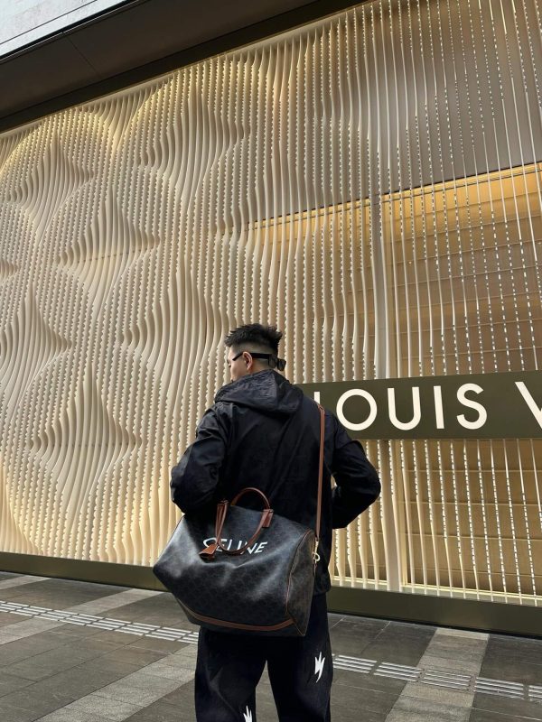 Louis Vuitton Nylon Windbreaker Jacket- Black