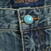 Louis Vuitton Wide Leg Fit Denim Pants- Light Blue