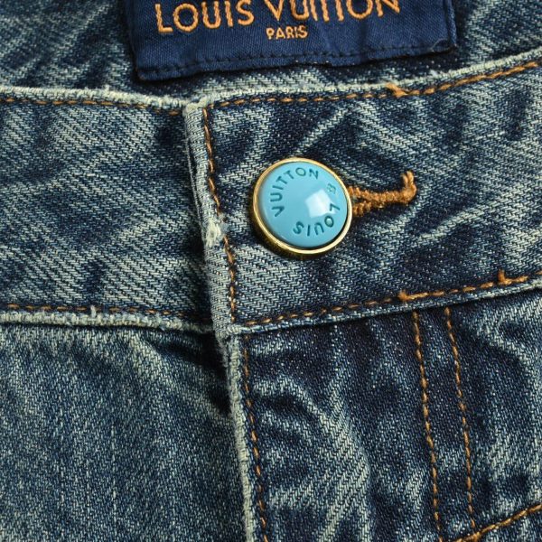 Louis Vuitton Wide Leg Fit Denim Pants- Light Blue