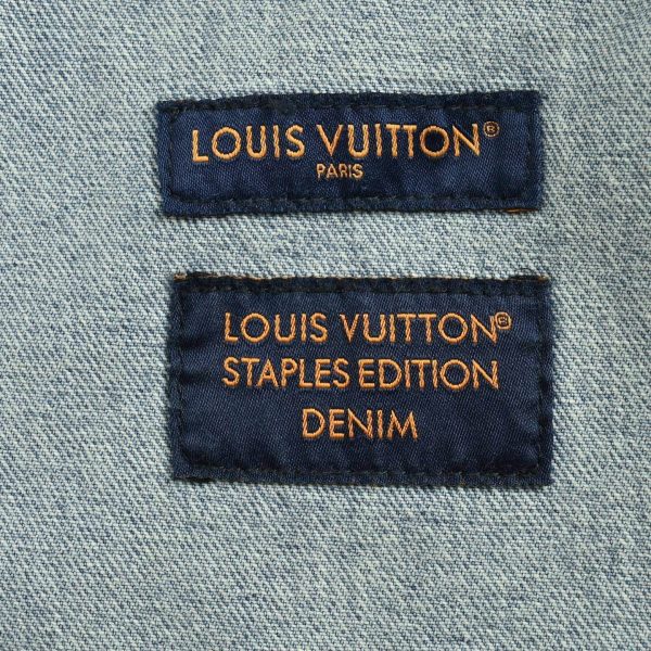 Louis Vuitton Workwear Zip-Up Denim Jacket- Blue