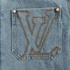 Louis Vuitton Workwear Zip-Up Denim Jacket- Blue