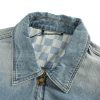 Louis Vuitton Workwear Zip-Up Denim Jacket- Blue