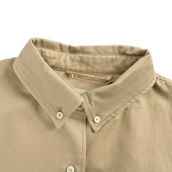 Miu Miu Chino Cloth Blouson Button-up Jacket- Khaki