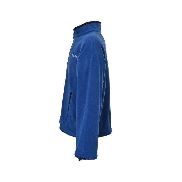 Miu Miu Windbreaker Fleece Zip-Up Jacket- Blue