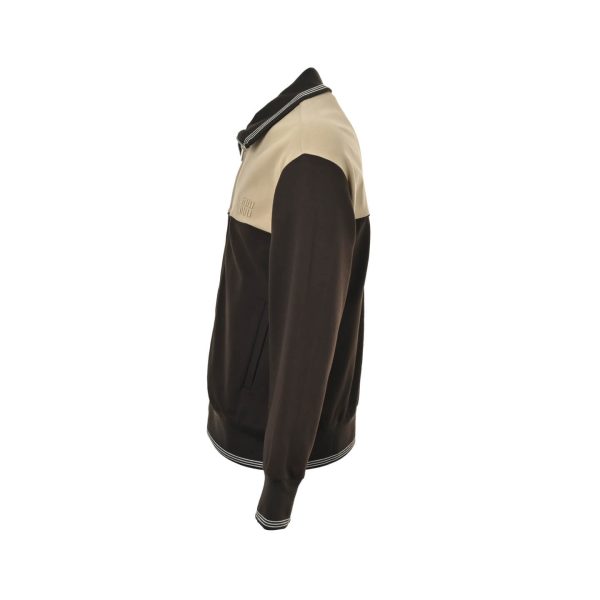 Miu Miu velvet-trim Bomber Jacket- Black